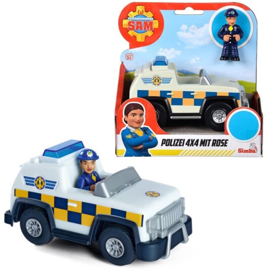 SIMBA DICKIE GROUP Fireman Sam Police 4x4x with Rose Figurine 16cm