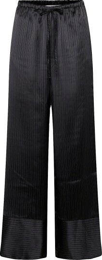 Topshop Tsardo Satin Tie Waist Trouser Wvn CHARCOAL GRAY 40 Topshop Tsardo Satin Tie Waist Trouser Wvn CHARCOAL GRAY 40