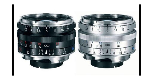 Carl Zeiss Biogon T* 2,8/35 Vidvinkel med Leica M Fatning Sort