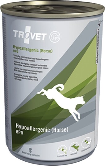 Trovet våtfôr Hypoallergenic Hest våtfôr hund HPD 6 x 400 g