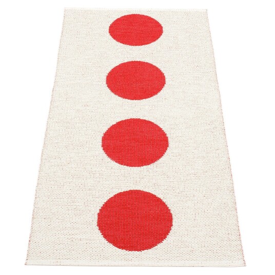 Pappelina Vera matte 70x150 cm red / vanilla