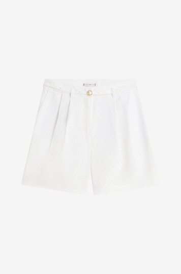 Tommy Hilfiger   Shorts Linen Blend   Hvit