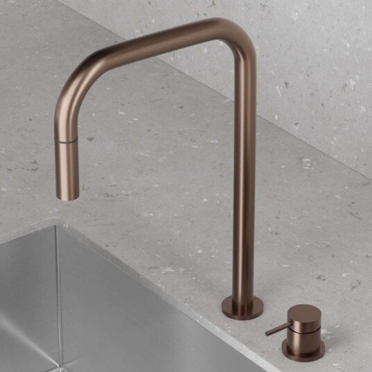 Scandtap Harmonized K2 Square Kjokkenarmatur Amber