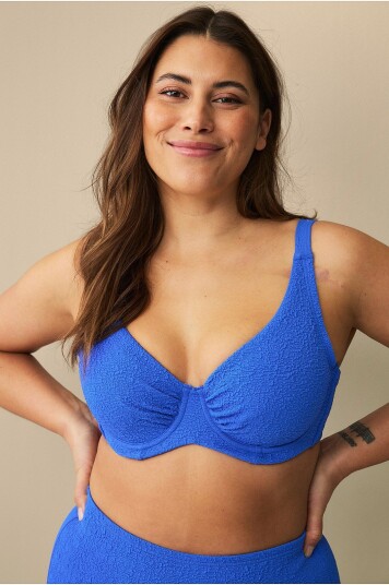 Ellos Plus collection - Linda Bikini-BH med bøyler - Blå