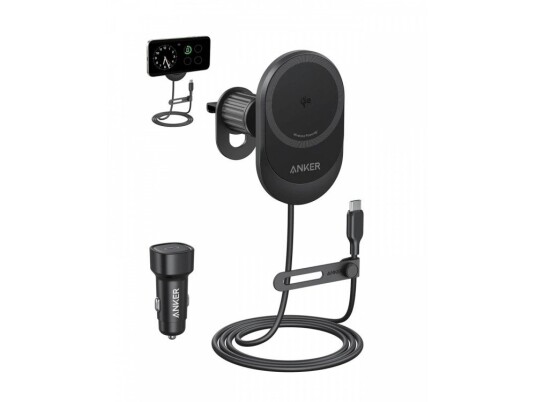 Anker MagGo Magnetic Wireless Car Charger 15W - Black