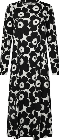 Marimekko Hujanhajan Unikko BLACK OFF WHITE L