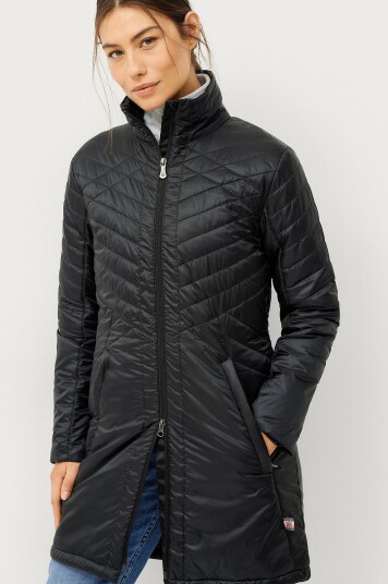 Áhkká Parkas Light Weight Quilted Parka W Svart Áhkká Parkas Light Weight Quilted Parka W Svart