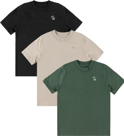 Abercrombie Kids 3T 3Pk Ss Tee Multi/patterned 128/132