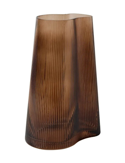 Muubs Vase Ripe Smoked Brown Brown ONE SIZE Muubs Vase Ripe Smoked Brown Brown ONE SIZE