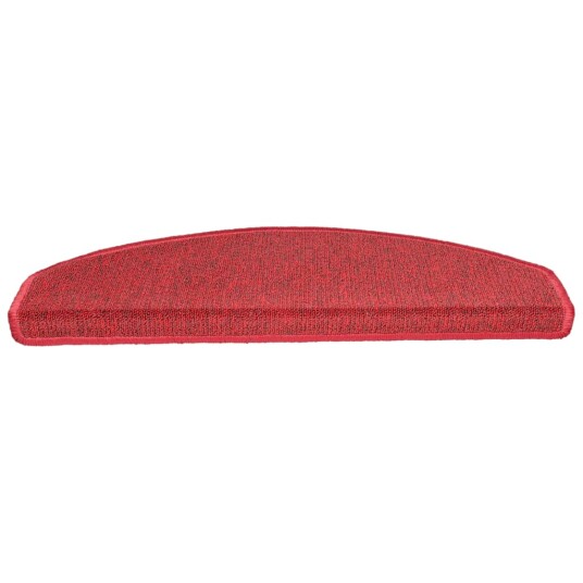 vidaXL Trappematter 10 stk 65x24x4 cm vinrød