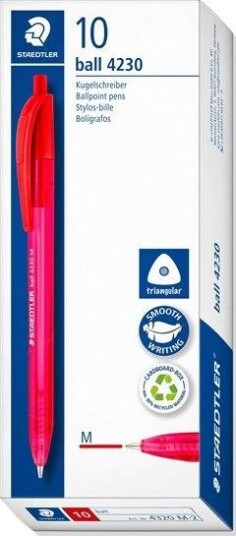 Staedtler Ballpoint pen ball 4230 10 pcs M red