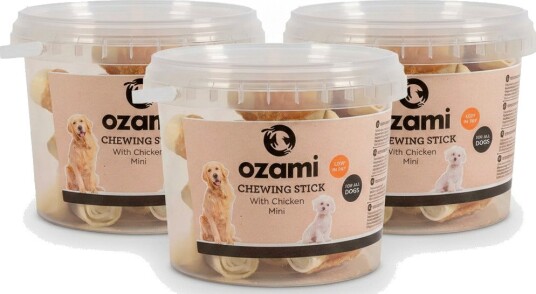 Ozami tyggesticks 6 cm bøtte 300 g