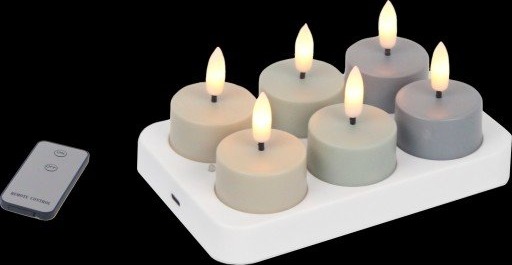 Veli Line LED telys oppladdningsbare 6 pk Veli Line LED telys oppladdningsbare 6 pk