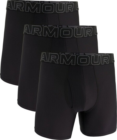 Under Armour Ua Performance Tech Mesh Solid 6" 3Pk BLACK 3XL