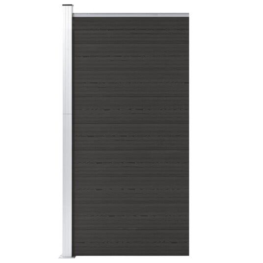 vidaXL Gjerdepanel WPC 95x186 cm svart vidaXL Gjerdepanel WPC 95x186 cm svart