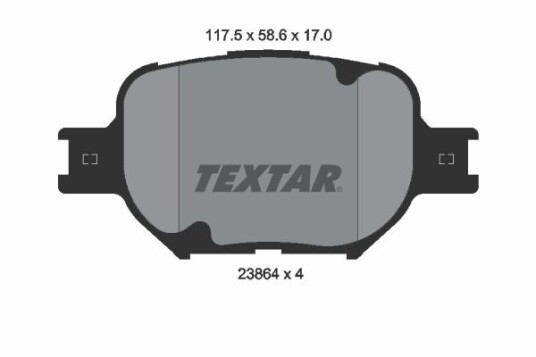 Bremseklosser TEXTAR 2386401 Bremseklosser TEXTAR 2386401