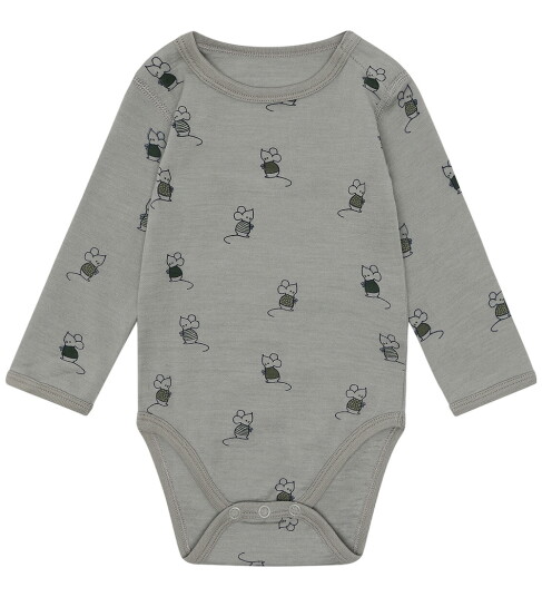 Hust And Claire Body I/e Ull HCBo mus Forest Tåke 1 år 80 Langermet Body Grønn Hust And Claire Body I/e Ull HCBo mus Forest Tåke 1 år 80 Langermet Body Grønn
