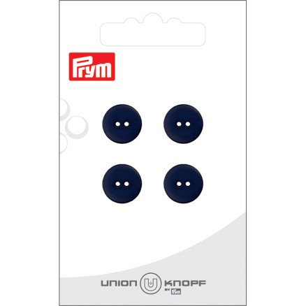 Prym flat plastknapp marineblå 12 mm 4 stk Prym flat plastknapp marineblå 12 mm 4 stk