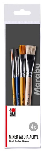 Marabu Penselsett Marabu Basics 4Stk