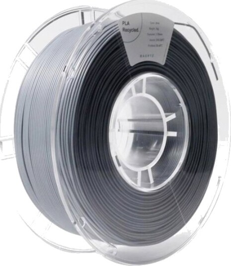 Maertz Recycled PLA Filament 1.75 mm 1000 g Grå PMMA-1013-003