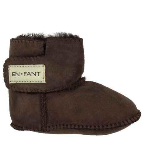 En Fant Sheepskin Bootee Brown 104 En Fant Sheepskin Bootee Brown 104