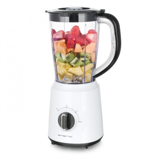 Emerio Blender 1,5L 500W Hvit med Pulsfunksjon