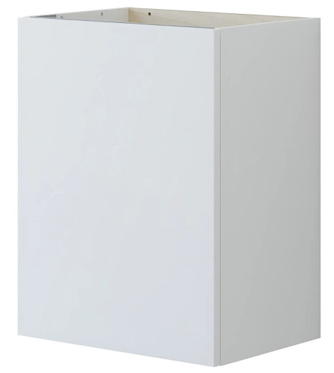 Dansani Inzo Urban Glatt Servantskap Slim 1 Dør B50xh64xd35cm Hvit Matt / Venstre Hengslet