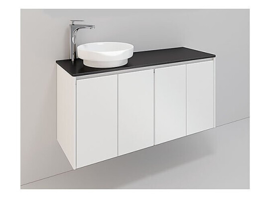 Noro Lifestyle 1200 møbelpakke 1200 mm Peak servant venstre Hvit Matt