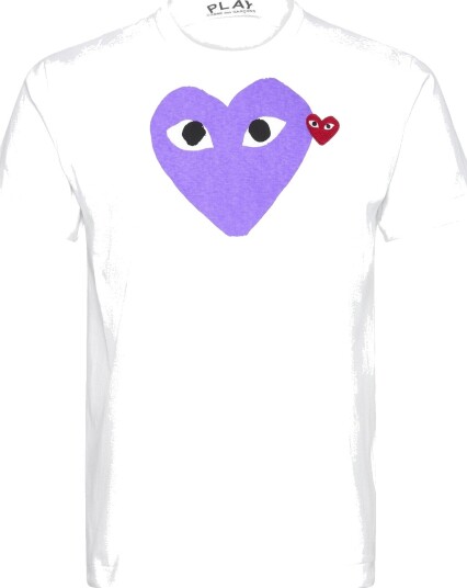 Comme des Garçons White Heart T Shirt White L Comme des Garçons White Heart T Shirt White L