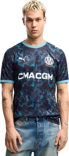 PUMA Olympique de Marseille Bortetrøye Replica Navy Størrelse M