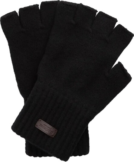 Barbour Barbour Heath Fingerless Wool Gloves - BLACK - M