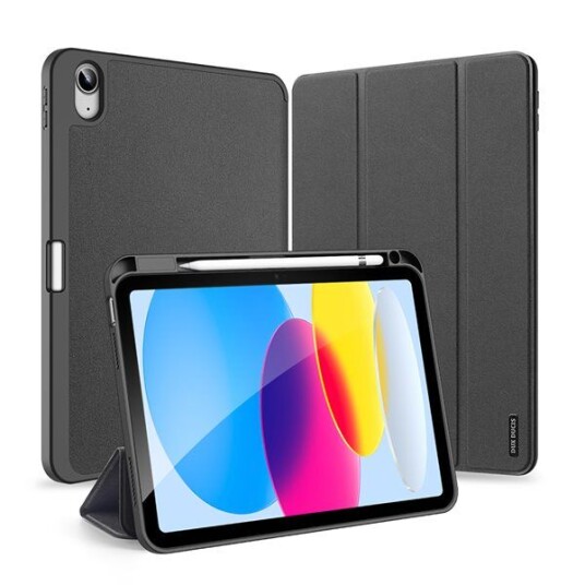 Dux Ducis Domo iPad (2022) Tri-Fold Smart Folio-etui Svart Dux Ducis Domo iPad (2022) Tri-Fold Smart Folio-etui Svart