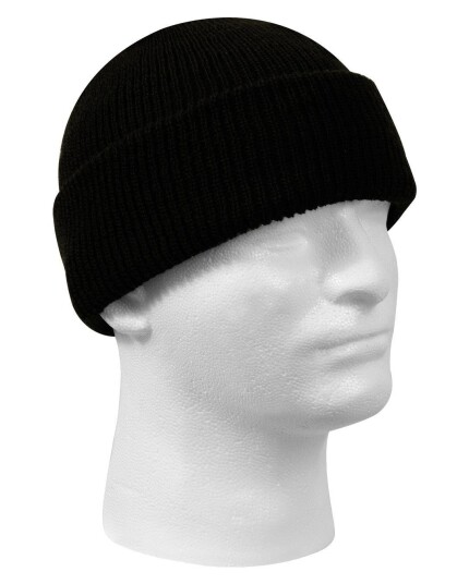 Rothco Warm Beanie - 100 % ull Svart