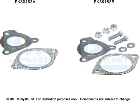 Monteringssett, katalysator BM CATALYSTS FK80183