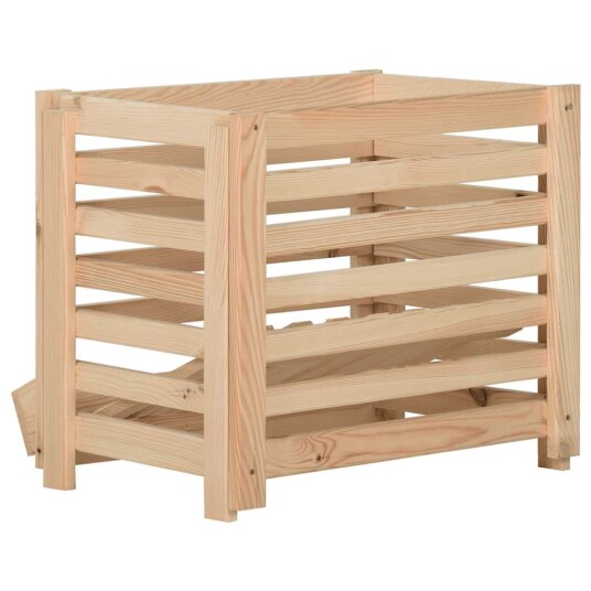 vidaXL Potetkasse 60x40x50 cm heltre furu vidaXL Potetkasse 60x40x50 cm heltre furu
