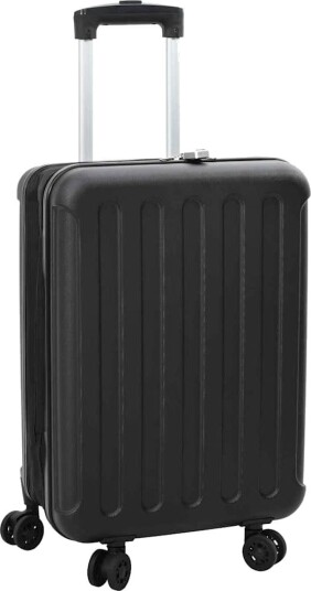  sammenleggbare koffert hard skall 24'svart 43x27x66 cm ABS