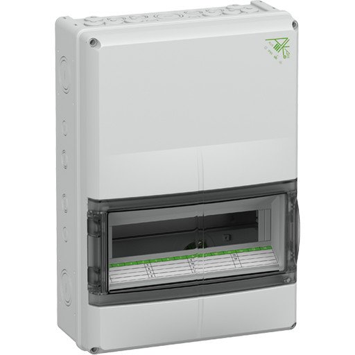 Gruppepanel AK 14 Plus modul med PE/N klemme IP65 Gruppepanel AK 14 Plus modul med PE/N klemme IP65