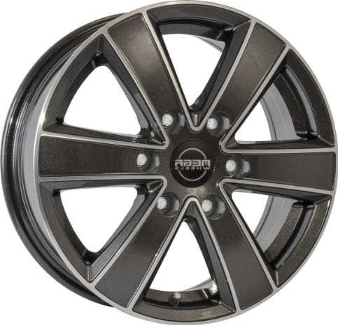 Mega Wheels Hercules 6 Anthracite grey pol 6.5 x 17 CB84,10 ET54 6/130 6.5 x 17