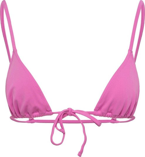 Weekday Triangle Bikini Top   Pink   XXL