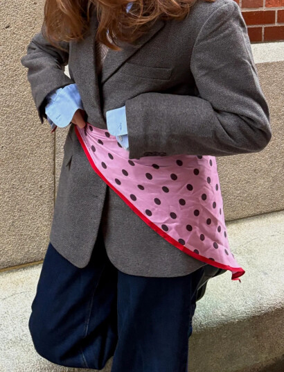 Becksöndergaard Polka Triangle Sia Scarf - Pink - ONE SIZE