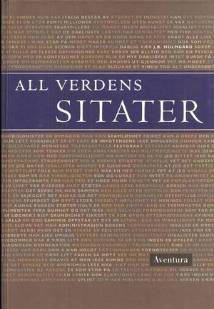 All verdens sitater Innbundet Veldig pen bok / som ny
