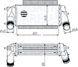 Intercooler MAGNETI MARELLI 351319205490