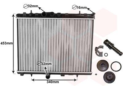 Radiator VAN WEZEL 40002255 Radiator VAN WEZEL 40002255