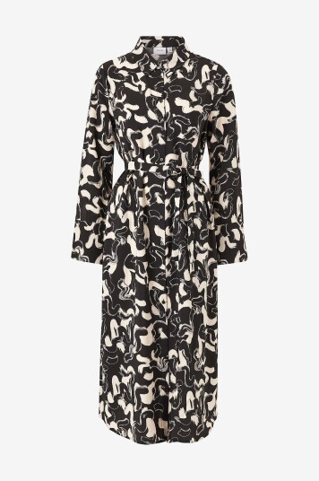 Vila - Skjortekjole viDogma Any L/S Skirt Midi Dress - Svart Vila - Skjortekjole viDogma Any L/S Skirt Midi Dress - Svart