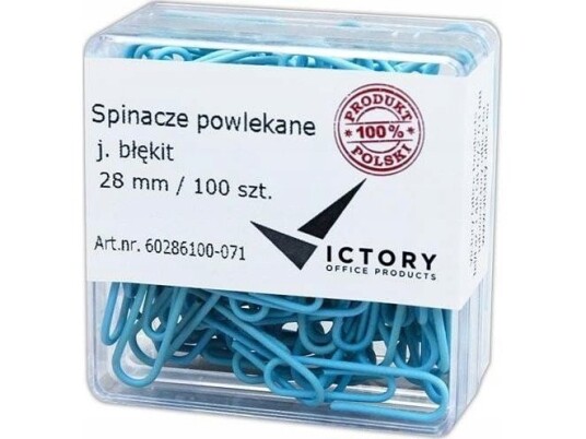 Victory Office Produkt Victory Office Kontorklipper 28Mm 100 Stk. Rund Pastell Lyseblå Plastbeholder Victory Office Produkt Victory Office Kontorklipper 28Mm 100 Stk. Rund Pastell Lyseblå Plastbeholder