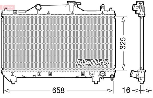 Radiator DENSO DRM50131 Radiator DENSO DRM50131