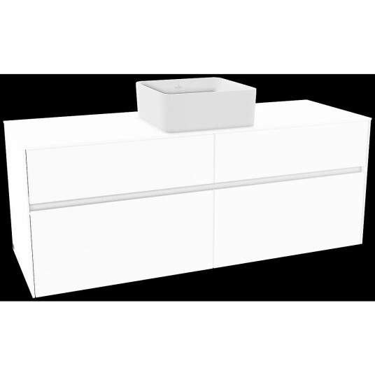 Villeroy & Boch Collaro Servantskap med 4 skuffer 140x50x54,8 cm u/lys Hvit Matt