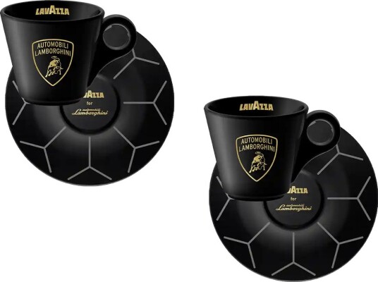 Lavazza | Lamborghini espressosett   2 espressokopper + 2 skåler