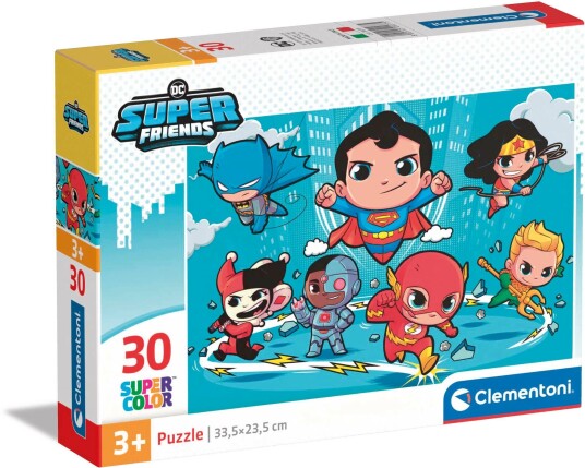 Clementoni Supercolor Dc Comics Superfriends 30 Stykker Tegneserier 3 År