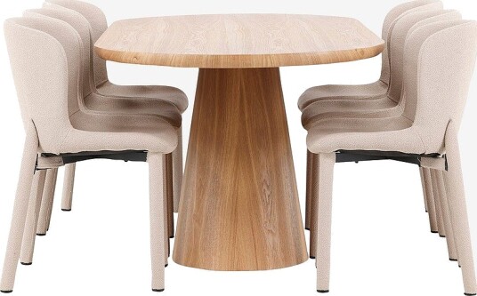 Venture Home Spisebord Stjärnö med Astoria stol Beige
